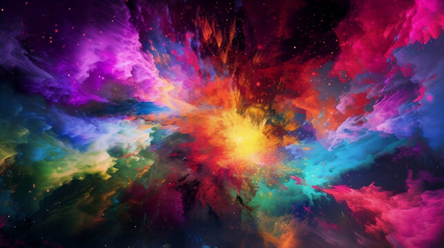 AI Generated art of colors