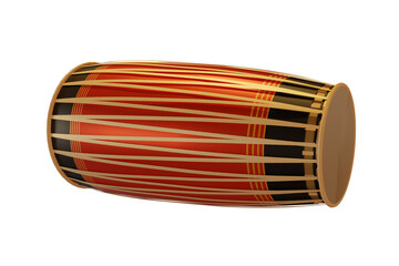 Bihu Dhul Isolated on White, High Quality Dhul 3D Rendering