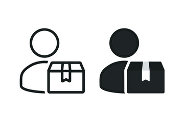 Package box courier. Illustration vector