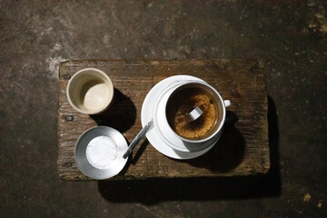 Vietnamese coffee in Lao Xa, Ha Giang, Vietnam
