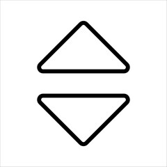 sort icon vector for any purposes, vector illustration on white background