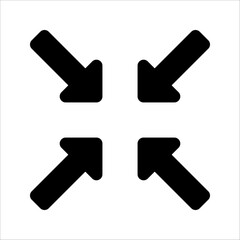 Resize vector line icons set. Scaling, increase, decrease. vector illustration on white background. Editable stroke.