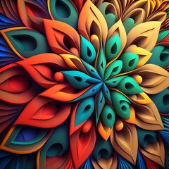Background Colorful Mandala 