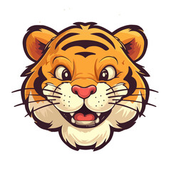 cartoon tiger vector svg