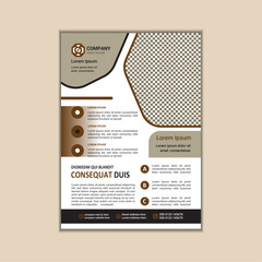 Modern Multipurpose Flyer Template - Fully Editable and Print Ready, A4 Size With Bleed.