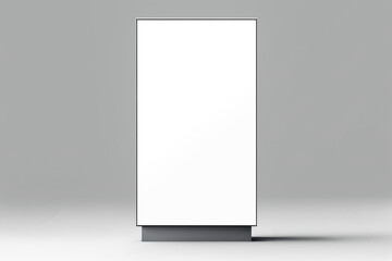 White square signboard mockup for logo design, brand presentation for companies, ads, advertising, shops.