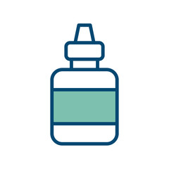 eye drops icon vector design template in white background