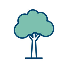 tree icon vector design template in white background