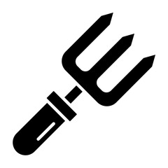 Rake Glyph Icon