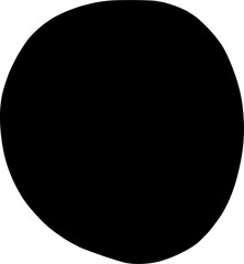 Fototapeta na wymiar black round shape
