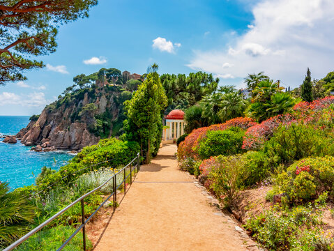Marimurtra botanical gardens in Blanes outside Barcelona, Spain