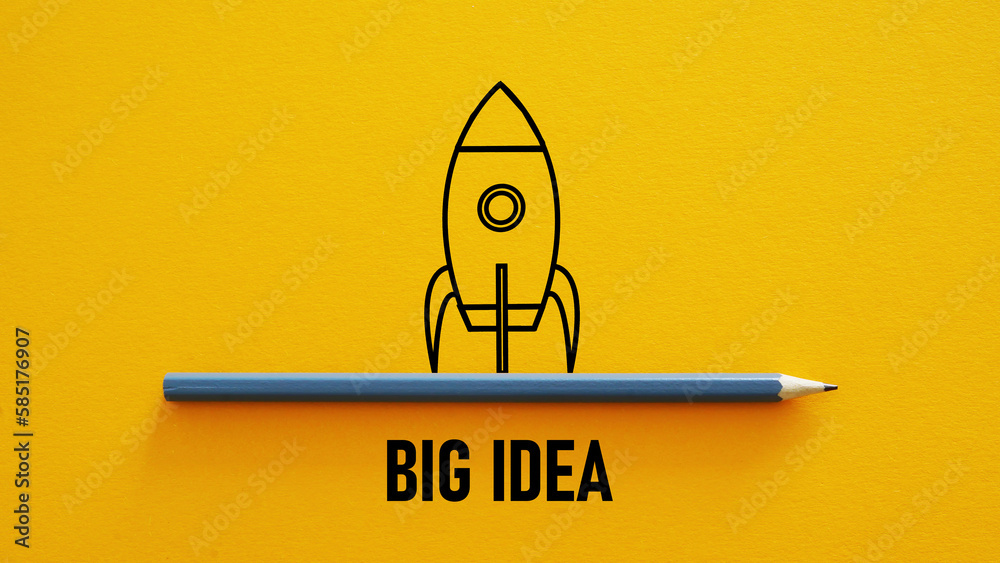 Poster big ideas is shown using the text
