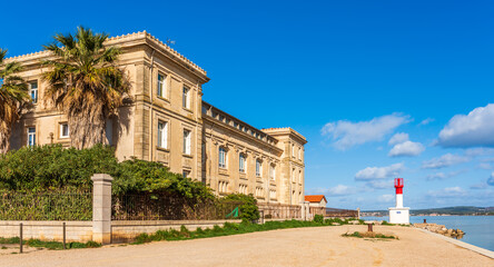 Quai de la Daurade facing the Pointe Courte district, in Sète, in Hérault, in Occitanie, France