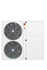 air conditioner condenser with cooler and fan