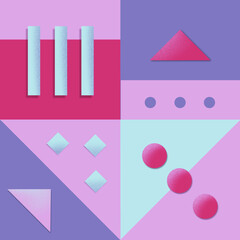 Colorful geometric shapes