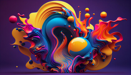 Discover a dreamy 3D abstract background blending pastel colors and swirling shapes. Realistic rendering, high-quality textures, soft lighting, smooth reflections, and detailed 8K resolution.