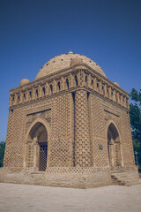 Samanid Mausoleum in the ancient silk road city of Bukhara, Uzbekistan