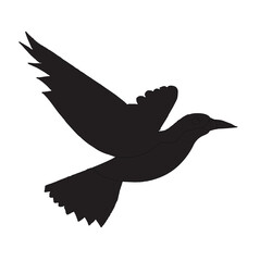 silhouette of a dove