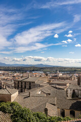Fototapeta premium Panoramic view of the majestic and impressive monumental town of Trujillo, Extremadura, Spain.