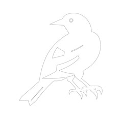 illustration of a cartoon bird