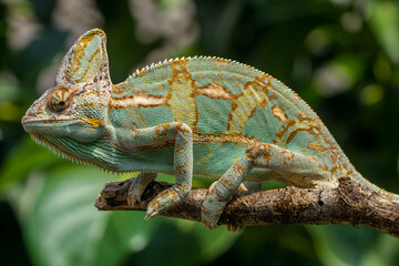 The veiled chameleon (Chamaeleo calyptratus) is a species of chameleon (family Chamaeleonidae) native to the Arabian Peninsula