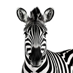 zebra isolate on background