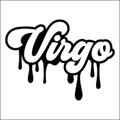 Virgo  dripping words Svg