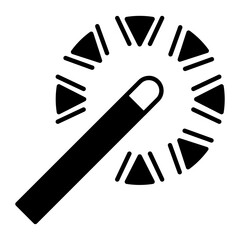 Magical Stick Glyph Icon