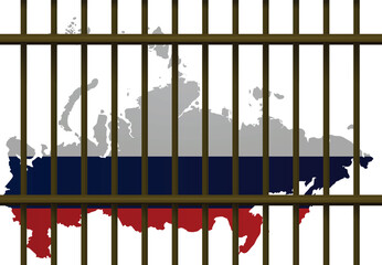 Sanctions against Russia. vector illustration