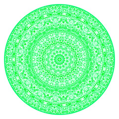 rosette in grün und weiß, hintergrund, moderne kunst, geeignet für meditation, esoterik, ornament, mandala, kaleidoskop, kachel, bolywood, abstrakt, orientalisch, entspannung , psyche, 