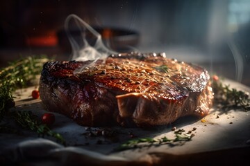 Tasty grilled steak.