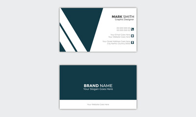 Modern, Professional and Minimal Card Design Template Simple and Clean Visiting Card Vector illustration Business Card