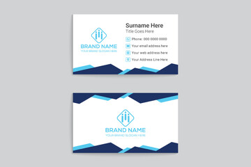 Real estate house business card template design