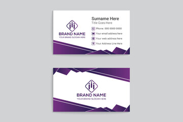 Fototapeta premium Modern and creative real estate business card template design