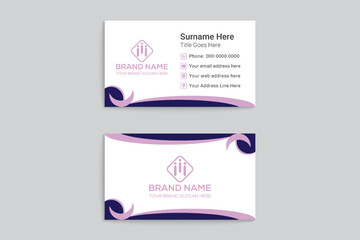 Abstract medical business card design