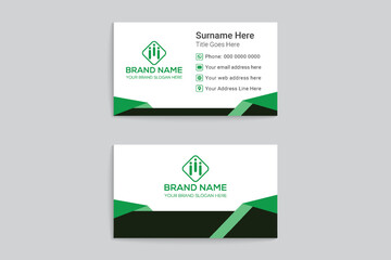 Naklejka premium Coronavirus medical healthcare business card design