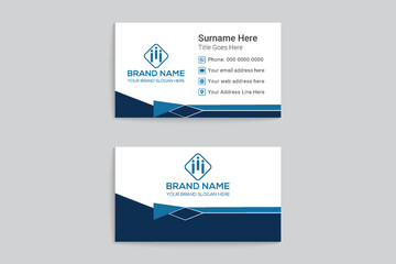 Coronavirus info business card template design