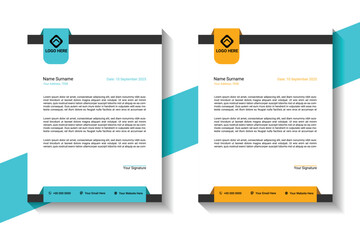 Letterhead Template Design Professional, Editable Letterhead Design Vector