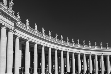facade of a building with columns