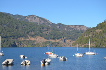 boats on the lake