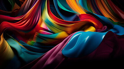 Dynamic Abstractions: A Fusion of Color and Form, Graphic Design Background, Vibrant, Fluid