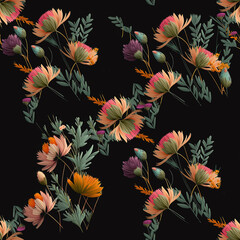 Obraz premium Seamless repetitive fabric pattern design