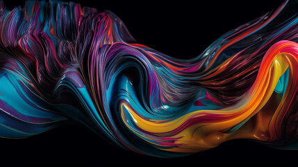 Dynamic Abstractions: A Fusion of Color and Form, Graphic Design Background, Vibrant, Fluid