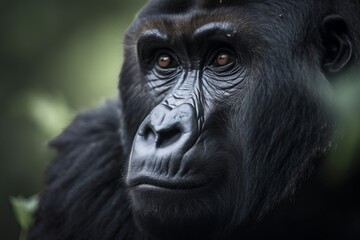 Portrait of a Mountain Gorilla