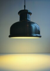 Vintage bell shaped hanging lamp. Design by Sidse Werner for Holmegaard Denmark. 1970s.