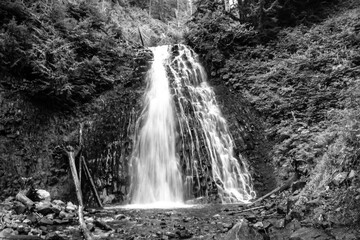 waterfall in the mountains
