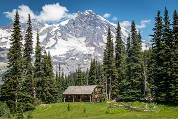 cabin in the mountains