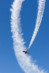 Esibizione aerea ad Arona sul Lago Maggiore