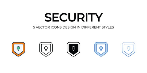 Security icon. Suitable for Web Page, Mobile App, UI, UX and GUI design.