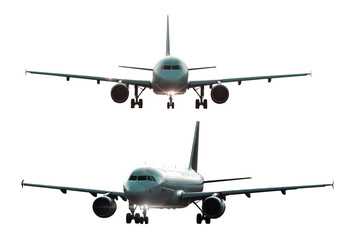 commercial airplane graphic resource background front and side view